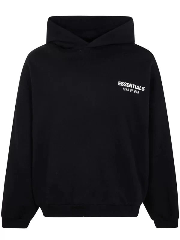 Fear of God ESSENTIALS Black Fleece Hoodie