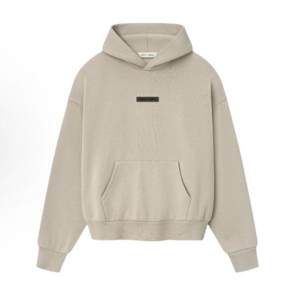 Fear of God ESSENTIALS Oatmeal Ash Hoodie SS25