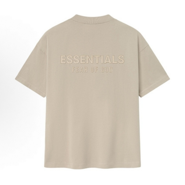 Fear of God ESSENTIALS Oatmeal Ash Tee SS25