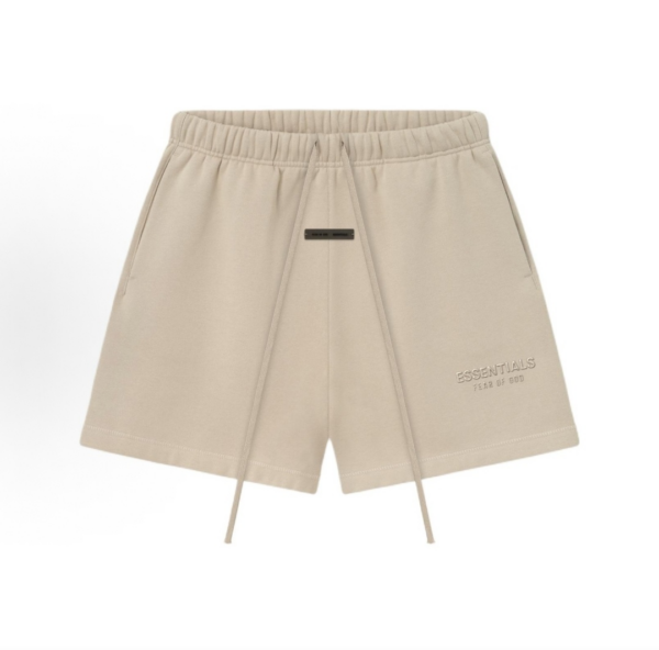 Fear of God ESSENTIALS Oatmeal Ash Shorts SS25